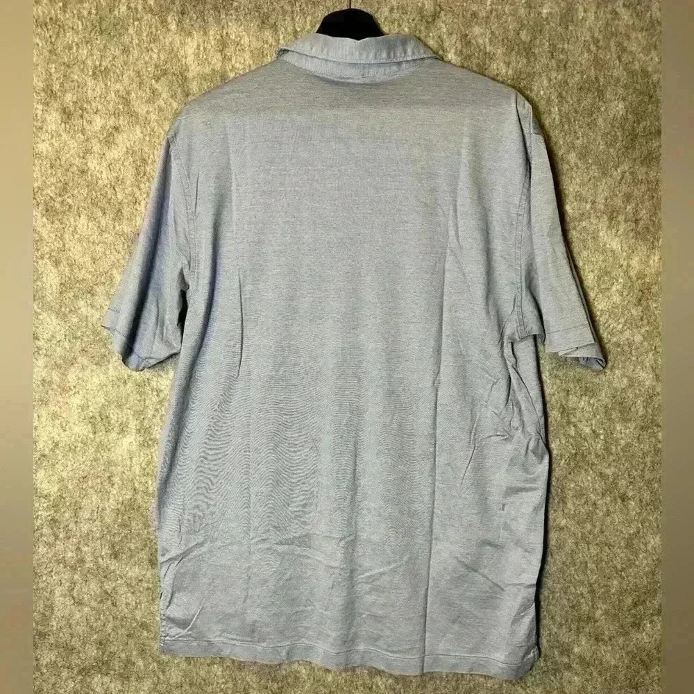 Peter Millar Blue Cotton Polo - Large - Picture 2 of 5